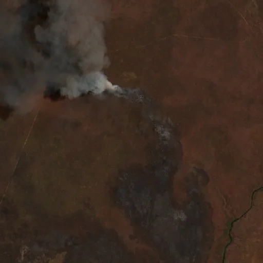 Incendio cerca de Valença do Piauí — Sentinel-2 true color