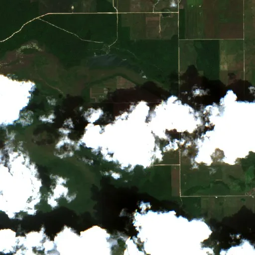 Wildfire near Valley of Peace — Sentinel-2 true color