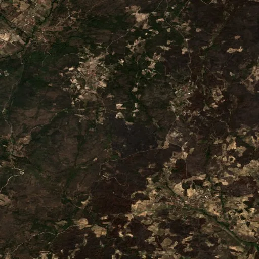 Wildfire near Valpaços — Sentinel-2 true color