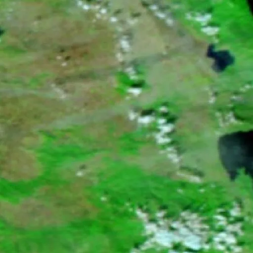 Wildfire near Vamvakoú (Oct 23) — NASA satellite
