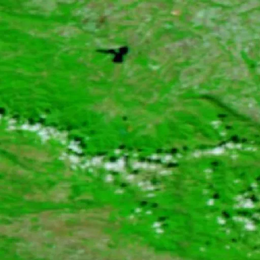 Incendio cerca de Varshets — NASA satellite