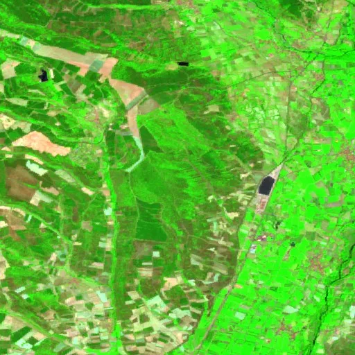 Wildfire near Vegas del Condado (Jul 29 #2) — Sentinel-2 SWIR (fuego)