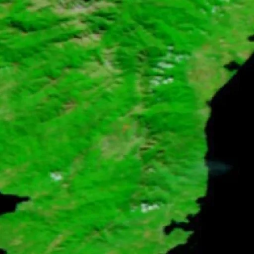 Incendio cerca de Ventiseri — NASA satellite