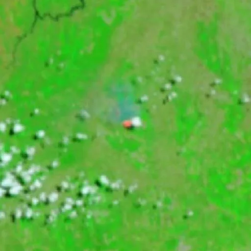 Wildfire near Veredinha — NASA satellite