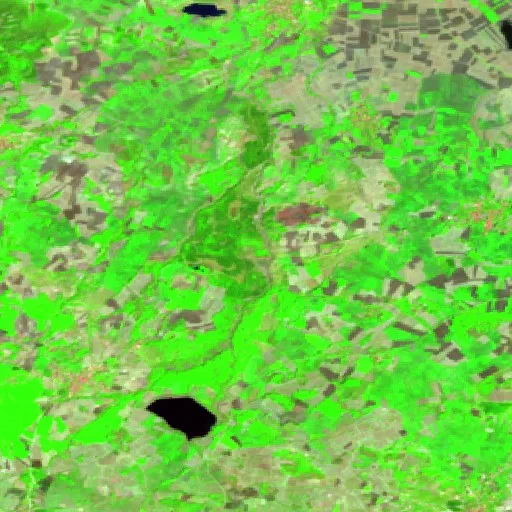 Wildfire near Vezirköprü — Sentinel-2 SWIR (fuego)