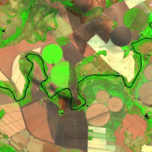 Wildfire near Vicentinópolis — Sentinel-2 SWIR (fuego)