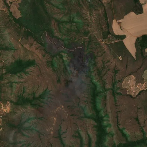 Incendio cerca de Vila Boa (10 oct) — Sentinel-2 true color