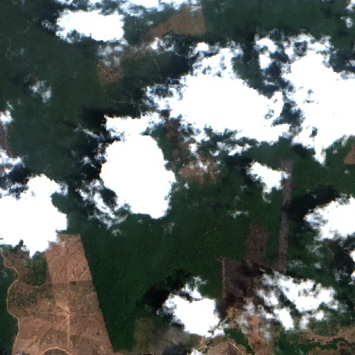 Wildfire near Vila de Curuá-Una (Oct 5 · S) — Sentinel-2 true color
