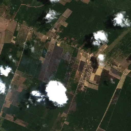 Incendio cerca de Vila de Curuá-Una — Sentinel-2 true color