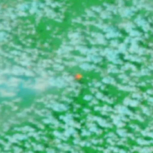 Wildfire near Vila Nova — NASA satellite