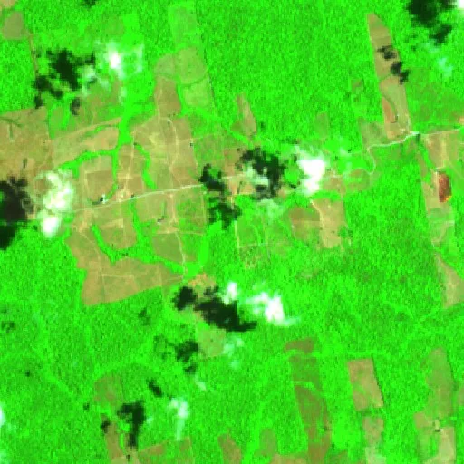 Wildfire near Vila Planalto — Sentinel-2 SWIR (fuego)