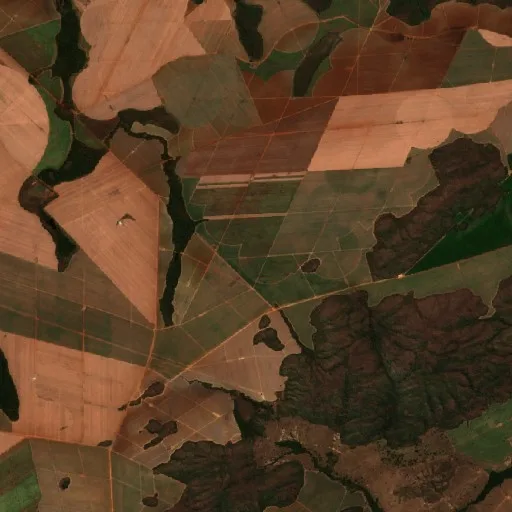 Wildfire near Vila Propício — Sentinel-2 true color