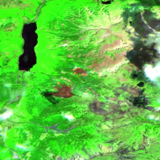 Incendio cerca de Vilaller — Sentinel-2 SWIR (fuego)