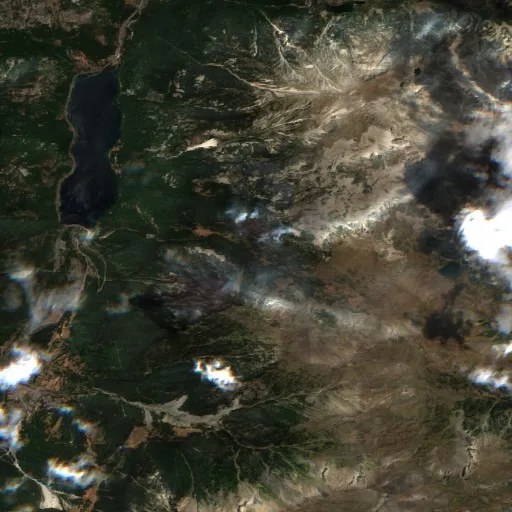 Incendio cerca de Vilaller — Sentinel-2 true color
