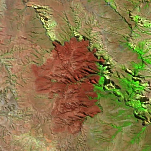 Wildfire near Villa Charcas — Sentinel-2 SWIR (fuego)
