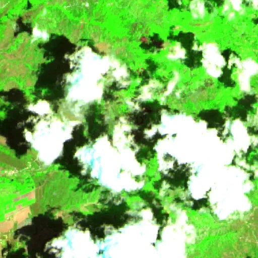 Wildfire near Villa de San Antonio — Sentinel-2 SWIR (fuego)