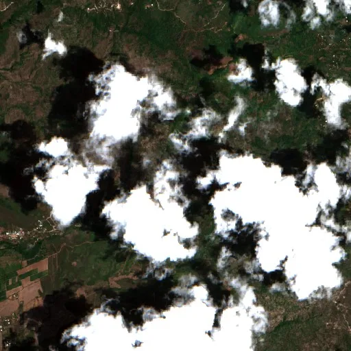 Wildfire near Villa de San Antonio — Sentinel-2 true color
