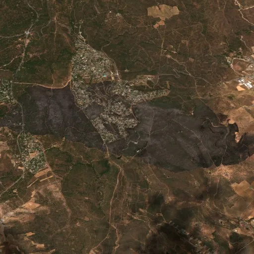 Wildfire near Villa del Prado (Jul 22 #2) — Sentinel-2 true color