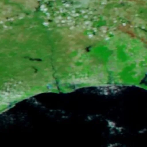 Wildfire near Villablanca — NASA satellite