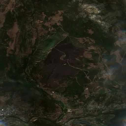 Incendio cerca de Villablino — Sentinel-2 true color