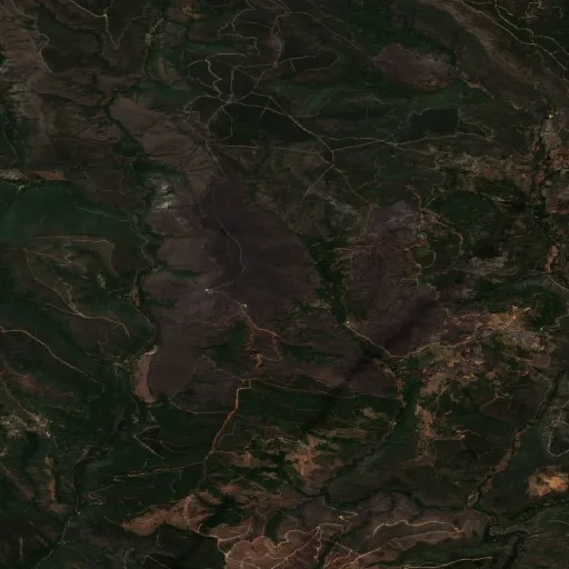 Incendio cerca de Villafranca del Bierzo (30 jul) — Sentinel-2 true color