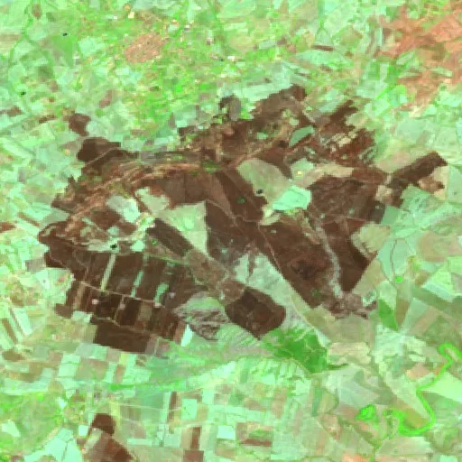 Wildfire near Villalba (Jul 21) — Sentinel-2 SWIR (fuego)