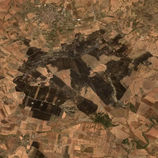 Wildfire near Villalba (Jul 21) — Sentinel-2 true color