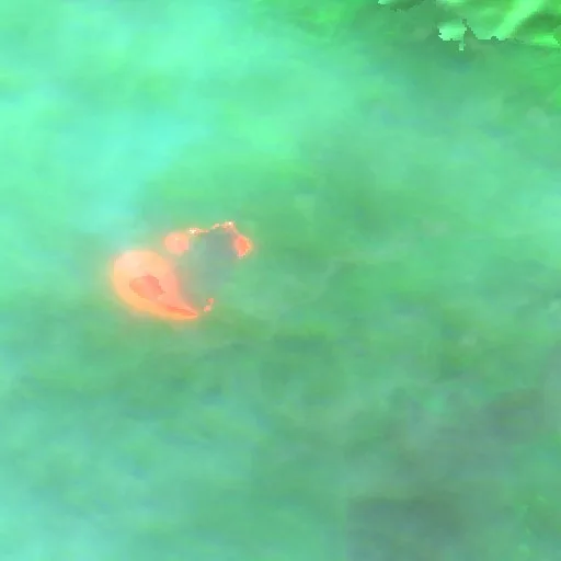 Wildfire near Villamanín — Sentinel-2 SWIR (fuego)