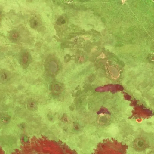 Wildfire near Vitorino — Sentinel-2 SWIR