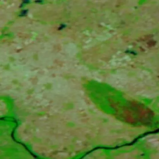 Wildfire near Vladimirovac (Sep 29) — NASA satellite