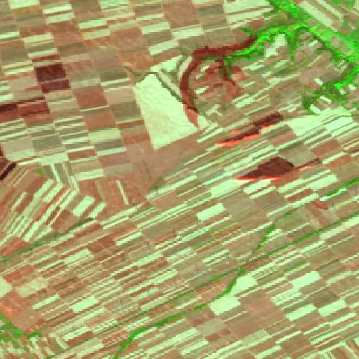 Wildfire near Vladimirovac (Oct 4) — Sentinel-2 SWIR (fuego)