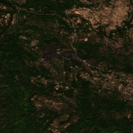 Incendio cerca de Vlasotince — Sentinel-2 true color