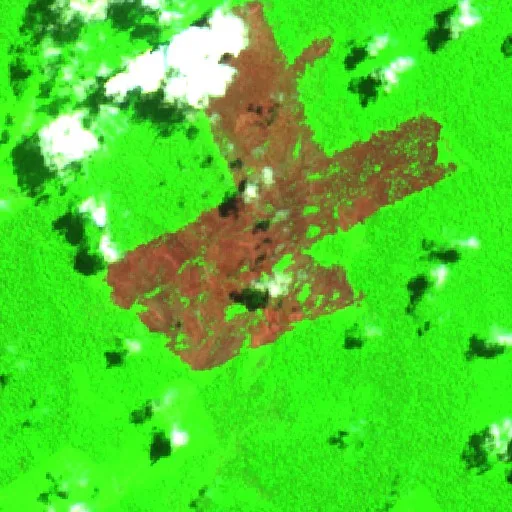Wildfire near Volta dos Porcos — Sentinel-2 SWIR (fuego)