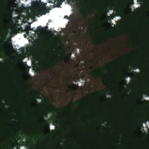 Wildfire near Volta dos Porcos — Sentinel-2 true color