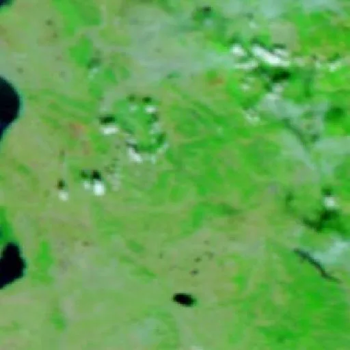 Wildfire near Vrap — NASA satellite