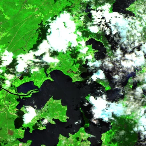 Incendio cerca de Wangi Wangi (sin fecha #3) — Sentinel-2 SWIR (fuego)