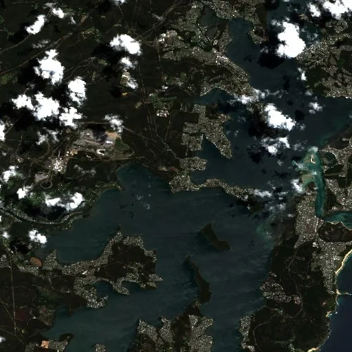 Incendio cerca de Wangi Wangi — Sentinel-2 true color