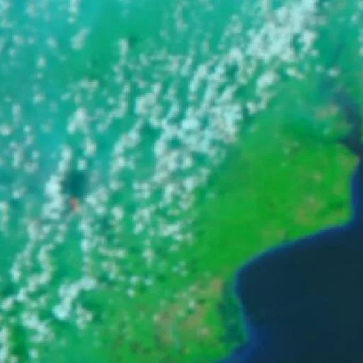 Incendio cerca de Waru — NASA satellite