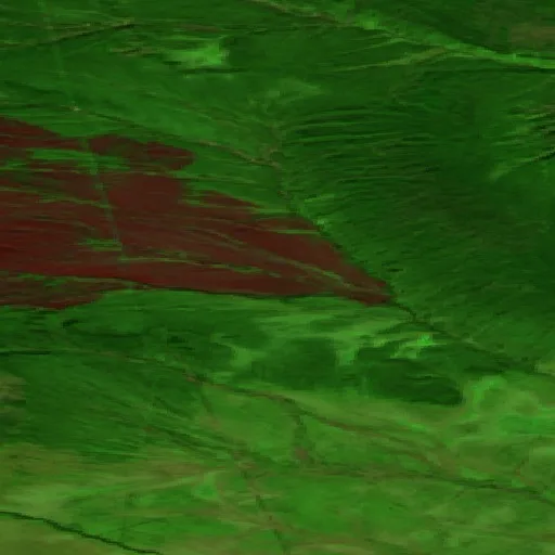Incendio cerca de Whitestone Village — Sentinel-2 SWIR