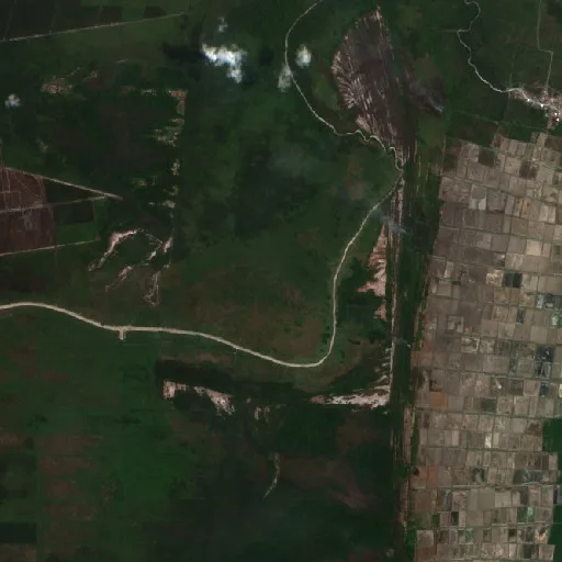 Wildfire near Wiralaga Mulya (Sep 30 · NE) — Sentinel-2 true color