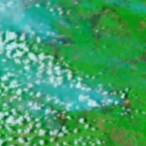 Incendio cerca de Wiralaga Mulya (2 oct · NW) — NASA satellite