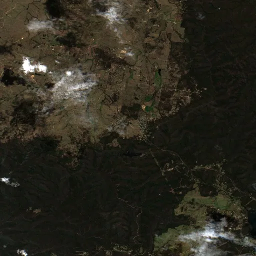 Wolumla Bushfire — Sentinel-2 true color