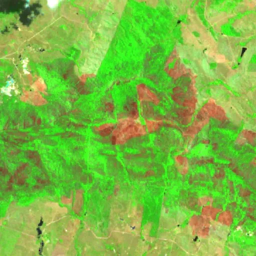 Incendio cerca de Xinguara — Sentinel-2 SWIR (fuego)