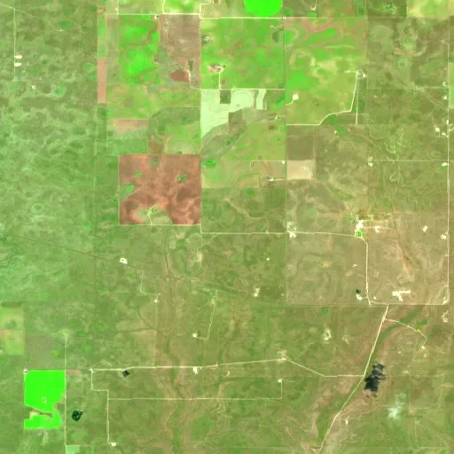 Incendio Woodward (Texas) — Sentinel-2 SWIR (fuego)