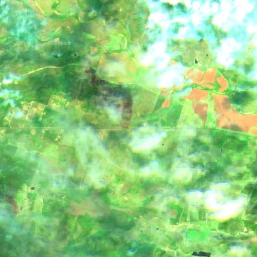 Yellow Square Fire (Texas) — Sentinel-2 SWIR (fuego)