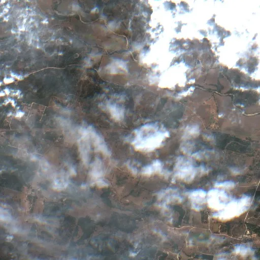 Yellow Square Fire (Texas) — Sentinel-2 true color