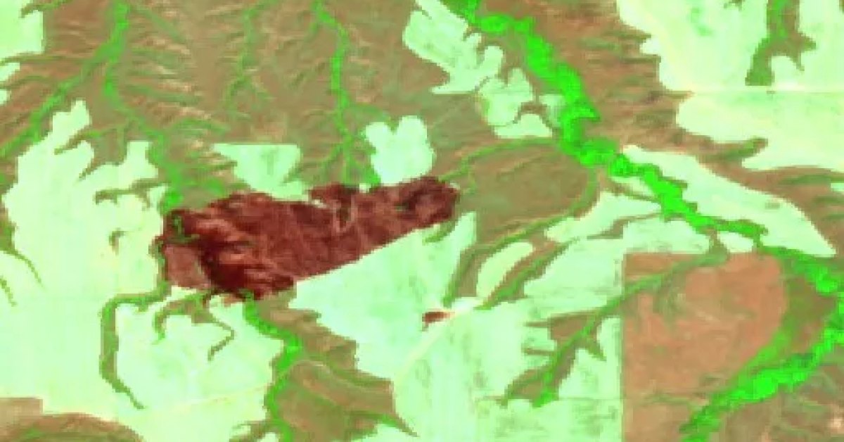 Incendio East Fork Creek, Billings, Montana: mapa y contención